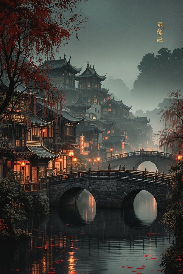 江南烟雨